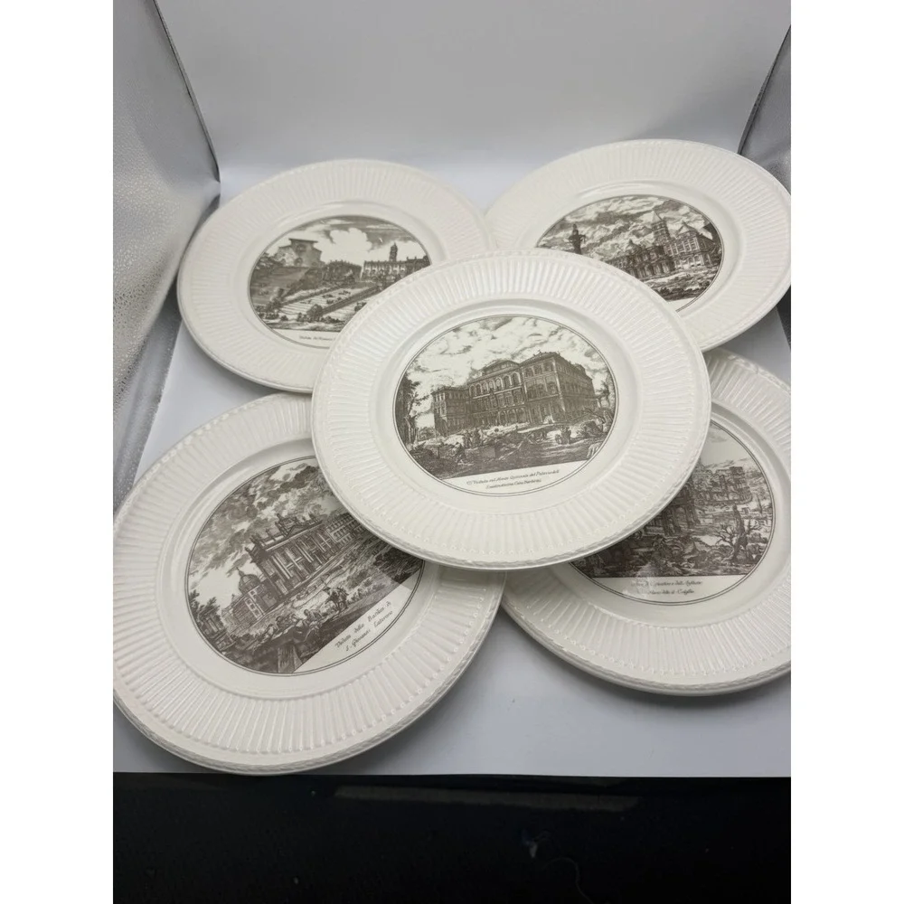 Wedgwood Piranesi Rome Collector Plates Lot of 5 10.5